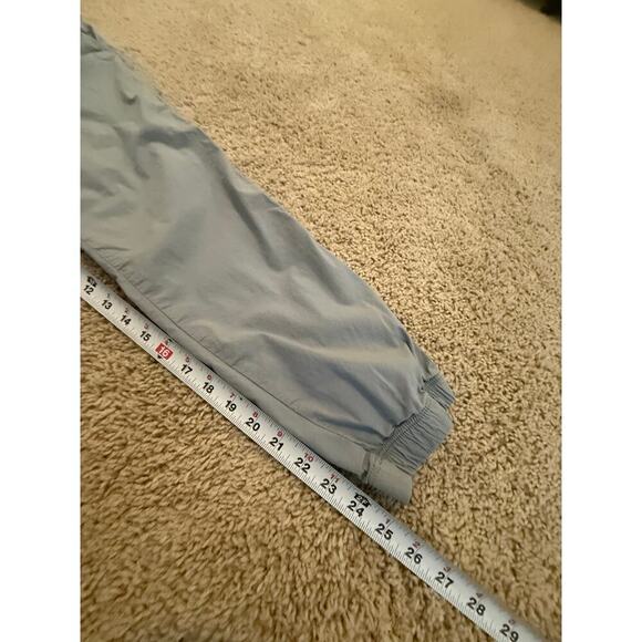 Zara Light Gray Drawstring Jogging Pants Elastic Cuff Athleisure Size L/M - Picture 6 of 8